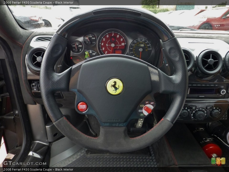 Black Interior Steering Wheel for the 2008 Ferrari F430 Scuderia Coupe #84040554