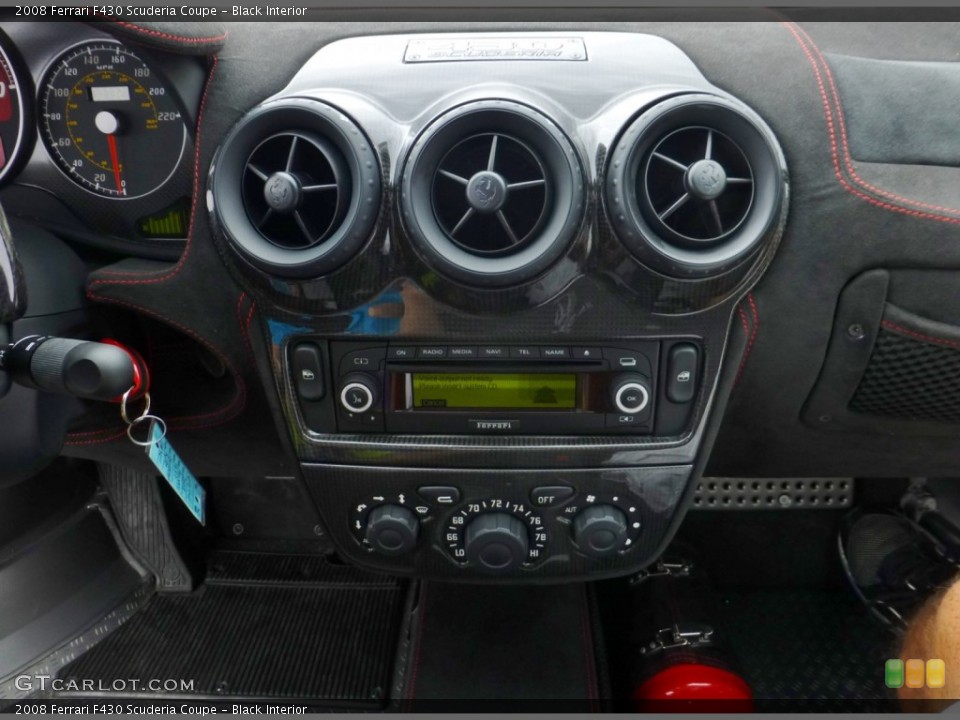 Black Interior Controls for the 2008 Ferrari F430 Scuderia Coupe #84040629
