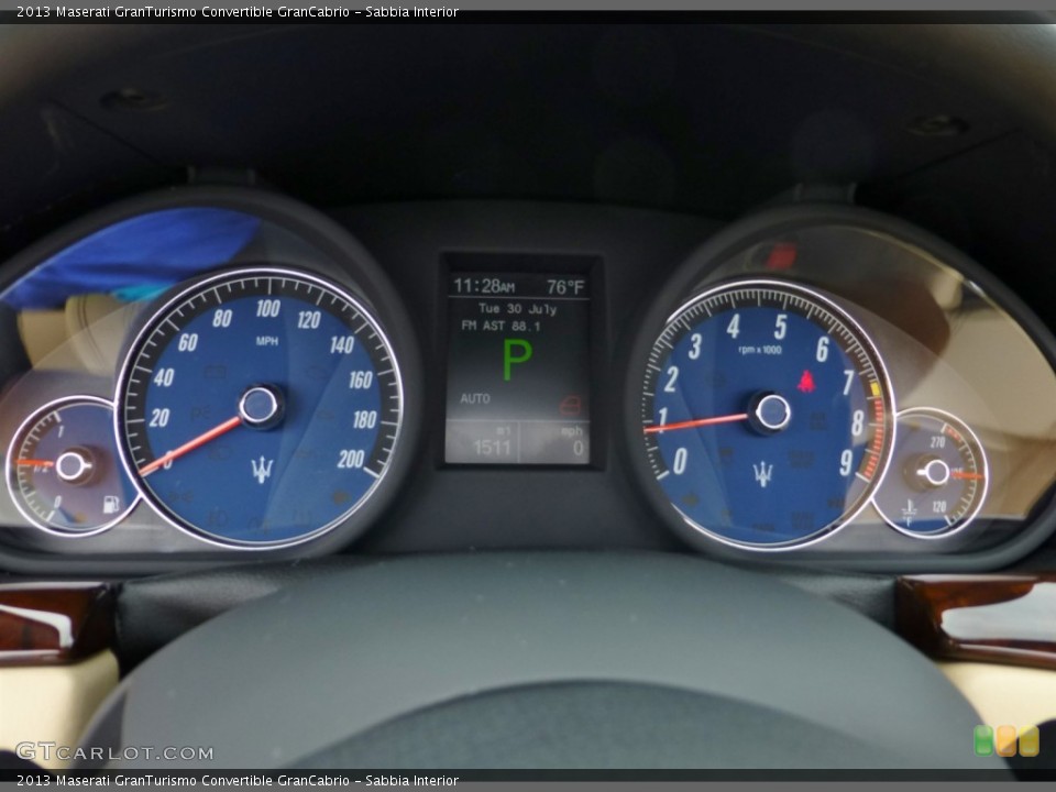 Sabbia Interior Gauges for the 2013 Maserati GranTurismo Convertible GranCabrio #84041182