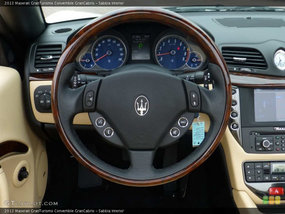 Sabbia Interior Steering Wheel for the 2013 Maserati GranTurismo Convertible GranCabrio #84041268