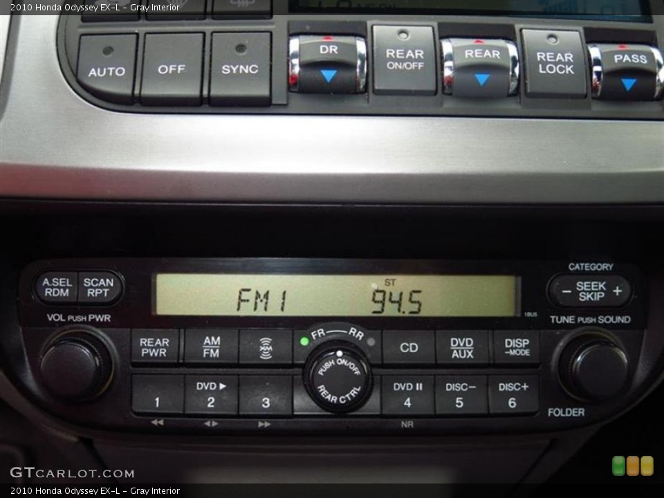 Gray Interior Audio System for the 2010 Honda Odyssey EX-L #84043793