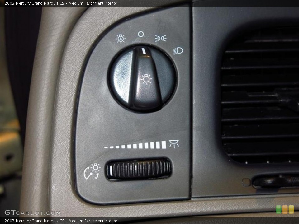 Medium Parchment Interior Controls for the 2003 Mercury Grand Marquis GS #84045377