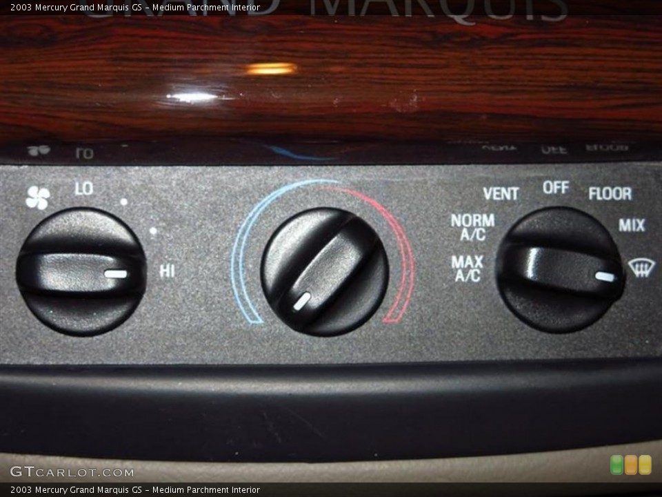 Medium Parchment Interior Controls for the 2003 Mercury Grand Marquis GS #84045438
