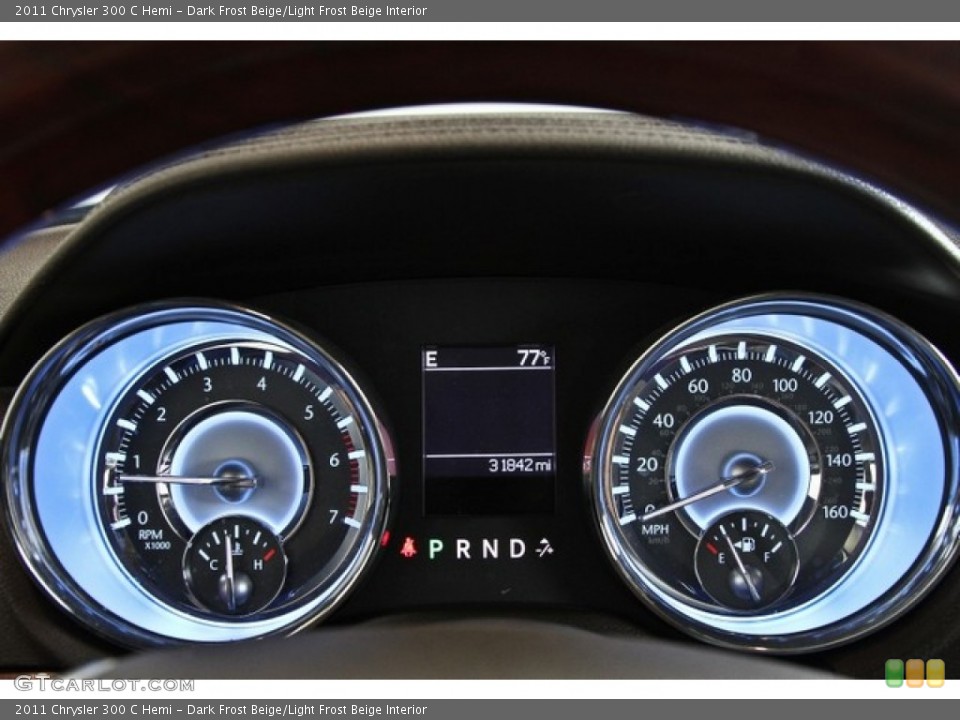 Dark Frost Beige/Light Frost Beige Interior Gauges for the 2011 Chrysler 300 C Hemi #84049847