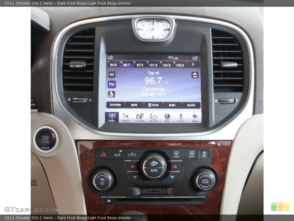 Dark Frost Beige/Light Frost Beige Interior Controls for the 2011 Chrysler 300 C Hemi #84049877