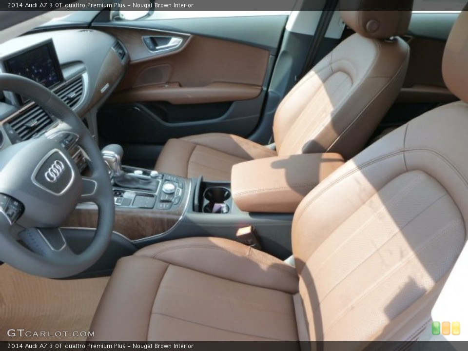 Nougat Brown Interior Front Seat for the 2014 Audi A7 3.0T quattro Premium Plus #84049919