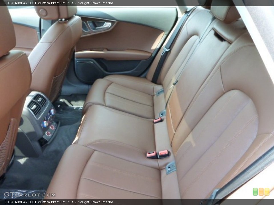 Nougat Brown Interior Rear Seat for the 2014 Audi A7 3.0T quattro Premium Plus #84049931