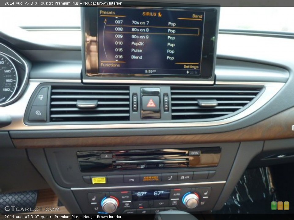 Nougat Brown Interior Controls for the 2014 Audi A7 3.0T quattro Premium Plus #84050060