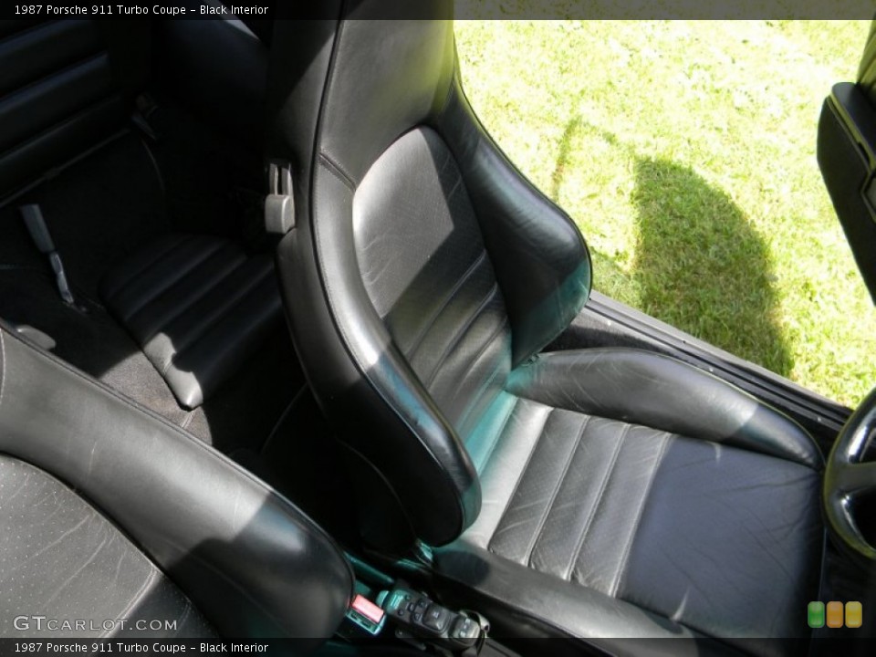 Black Interior Front Seat for the 1987 Porsche 911 Turbo Coupe #84051143