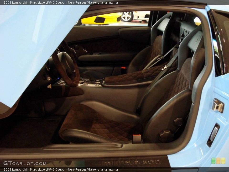 Nero Perseus/Marrone Janus Interior Photo for the 2008 Lamborghini Murcielago LP640 Coupe #840514