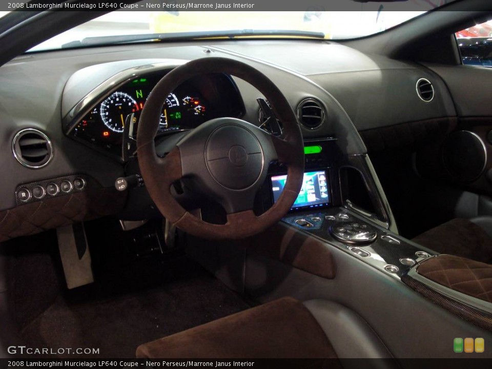 Nero Perseus/Marrone Janus Interior Dashboard for the 2008 Lamborghini Murcielago LP640 Coupe #840519