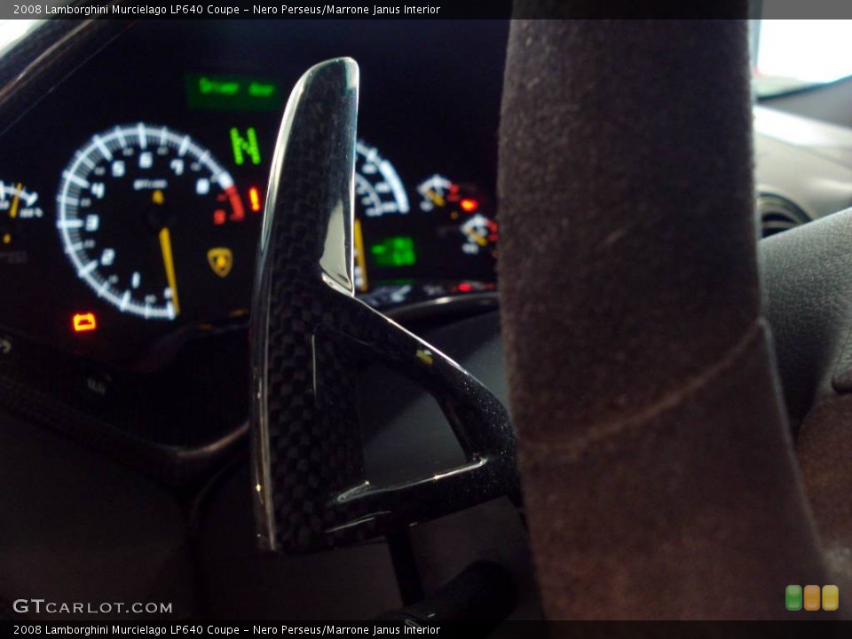 Nero Perseus/Marrone Janus Interior Controls for the 2008 Lamborghini Murcielago LP640 Coupe #840524