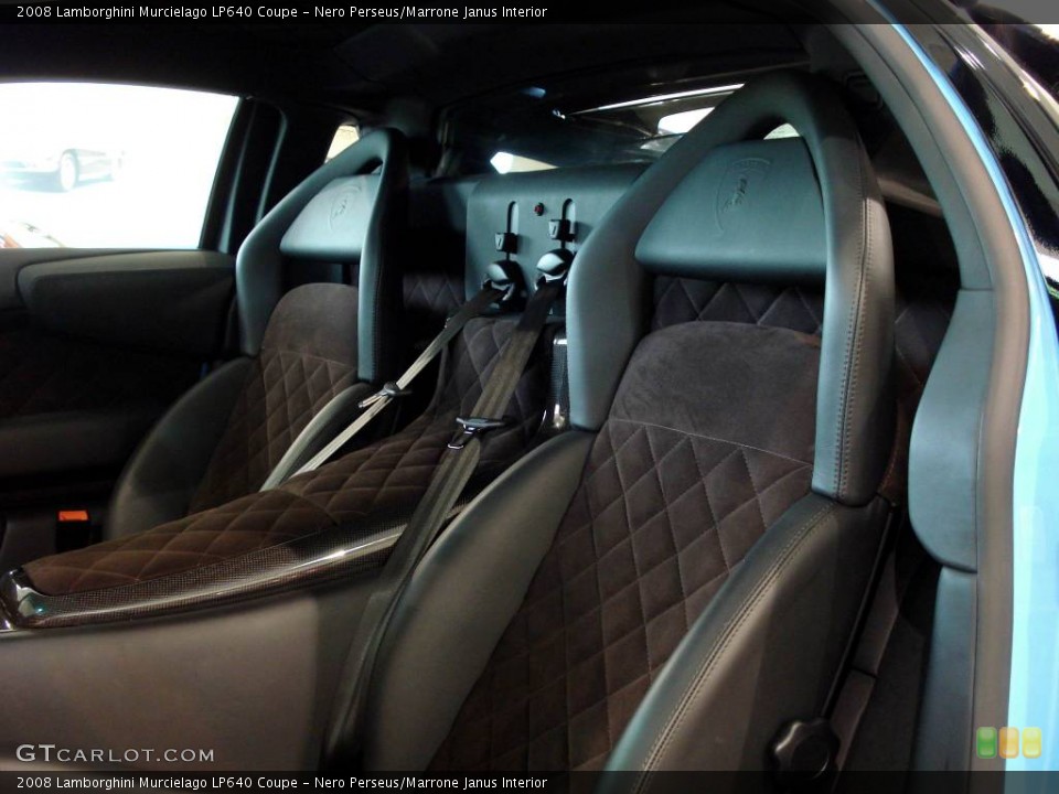 Nero Perseus/Marrone Janus Interior Photo for the 2008 Lamborghini Murcielago LP640 Coupe #840544