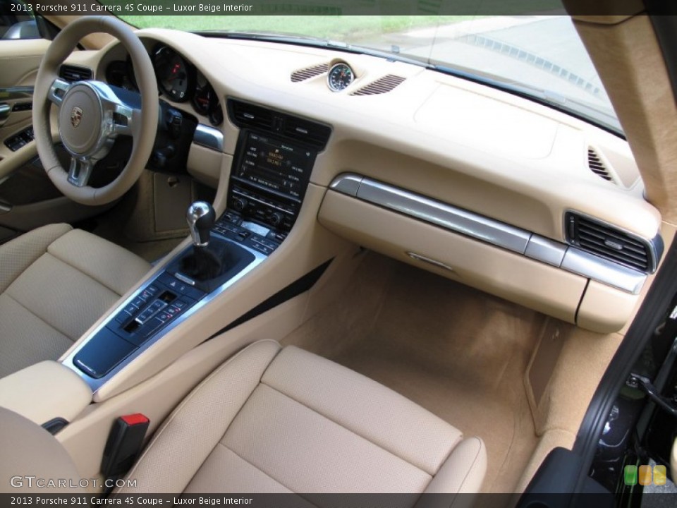 Luxor Beige Interior Dashboard for the 2013 Porsche 911 Carrera 4S Coupe #84058334