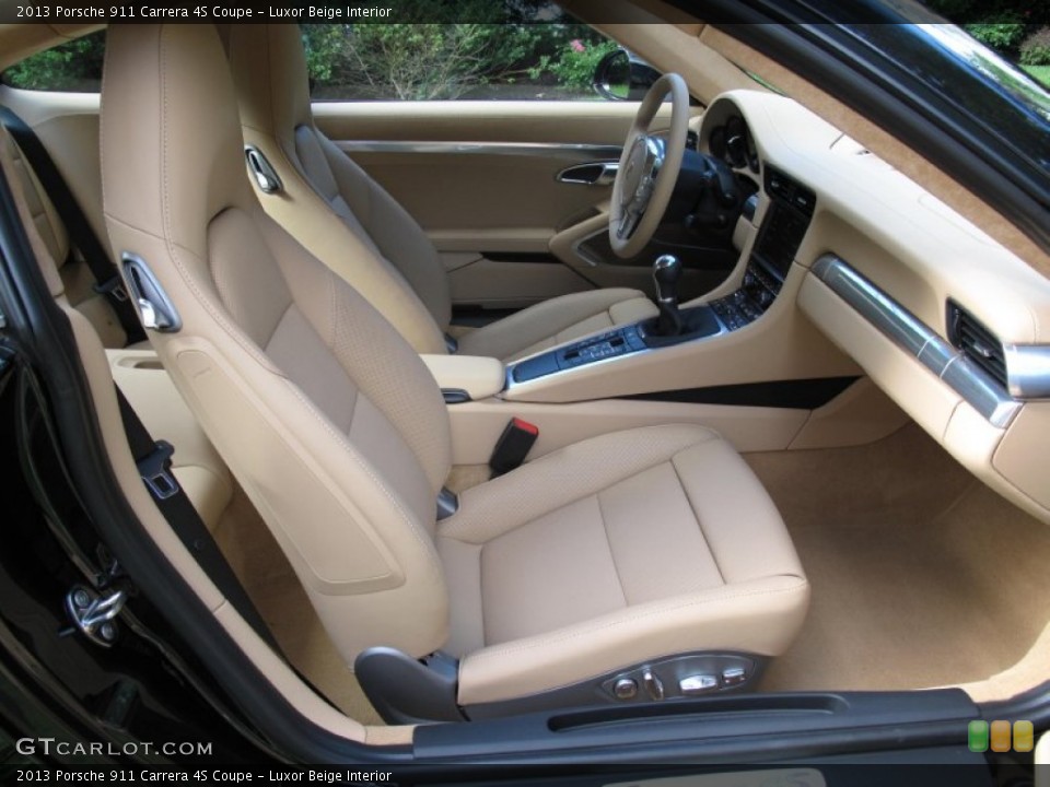 Luxor Beige Interior Front Seat for the 2013 Porsche 911 Carrera 4S Coupe #84058358