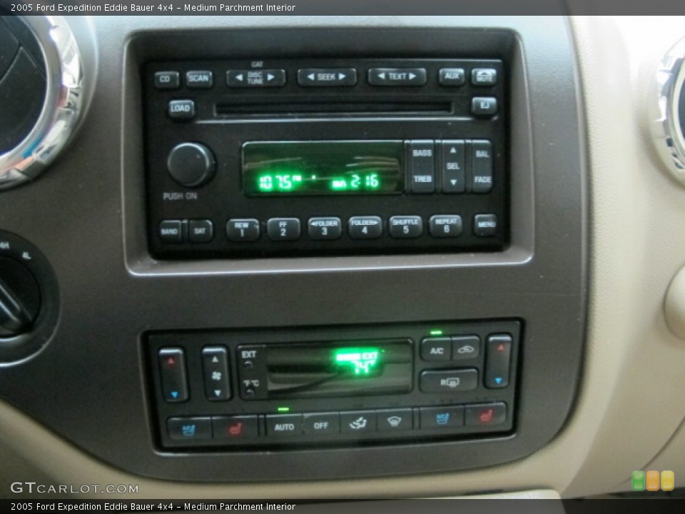 Medium Parchment Interior Controls for the 2005 Ford Expedition Eddie Bauer 4x4 #84058664