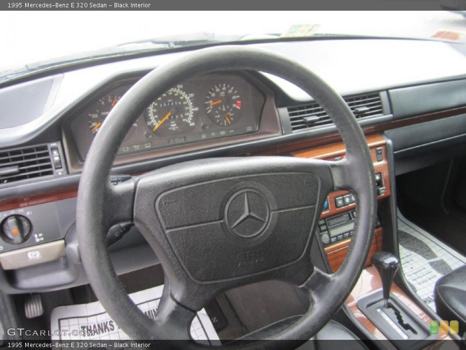Black Interior Steering Wheel for the 1995 Mercedes-Benz E 320 Sedan #84059795