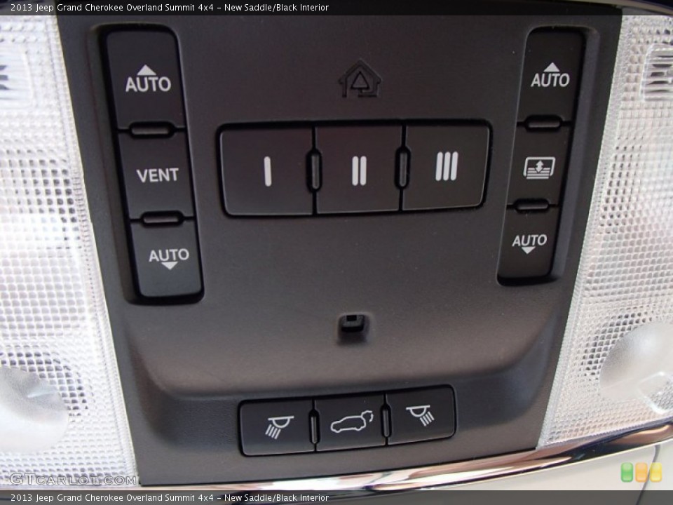 New Saddle/Black Interior Controls for the 2013 Jeep Grand Cherokee Overland Summit 4x4 #84060176