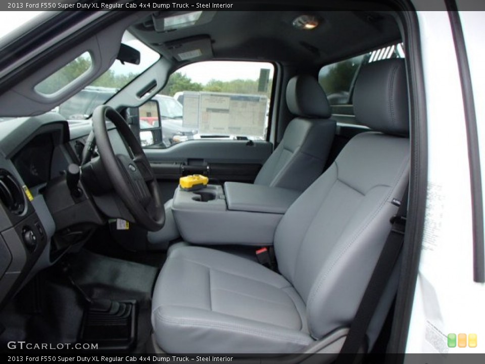 Steel Interior Photo for the 2013 Ford F550 Super Duty XL Regular Cab 4x4 Dump Truck #84060305