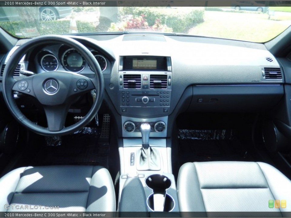 Black Interior Dashboard for the 2010 Mercedes-Benz C 300 Sport 4Matic #84062898
