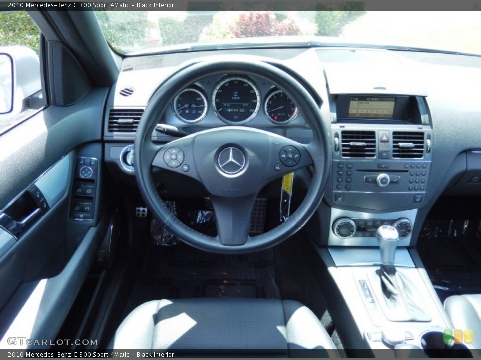 Black Interior Dashboard for the 2010 Mercedes-Benz C 300 Sport 4Matic #84062930