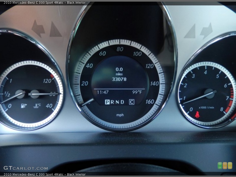 Black Interior Gauges for the 2010 Mercedes-Benz C 300 Sport 4Matic #84062951
