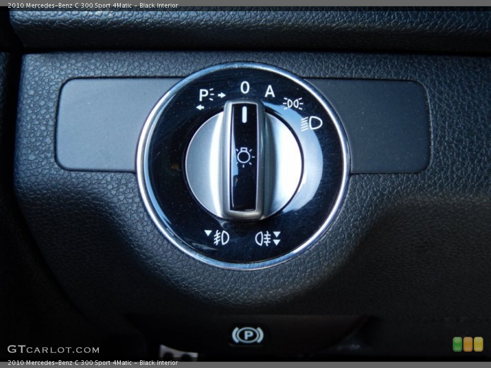 Black Interior Controls for the 2010 Mercedes-Benz C 300 Sport 4Matic #84063005