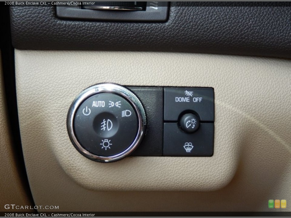 Cashmere/Cocoa Interior Controls for the 2008 Buick Enclave CXL #84063786