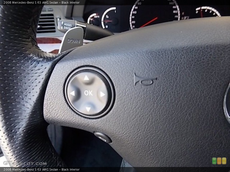 Black Interior Controls for the 2008 Mercedes-Benz S 63 AMG Sedan #84064253