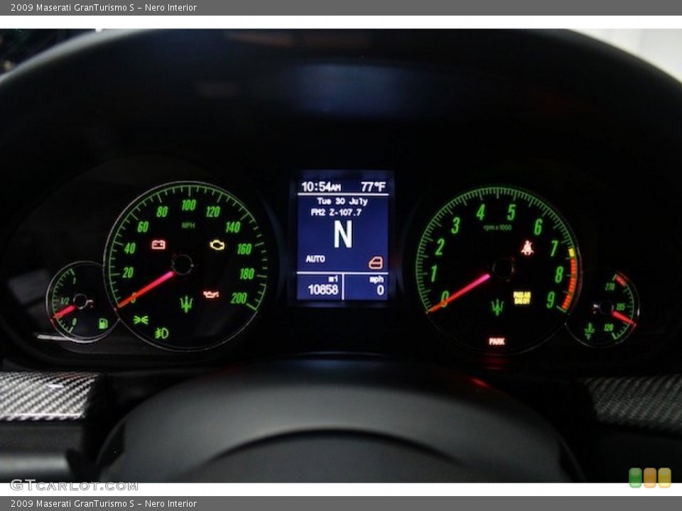 Nero Interior Gauges for the 2009 Maserati GranTurismo S #84065402