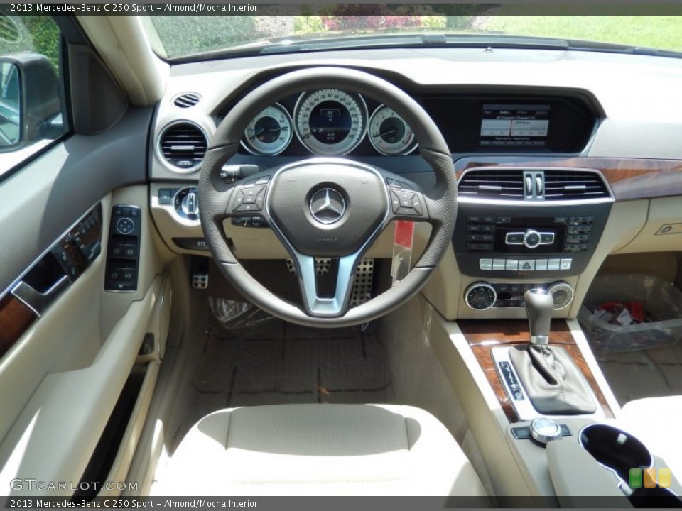 Almond/Mocha Interior Dashboard for the 2013 Mercedes-Benz C 250 Sport #84065504