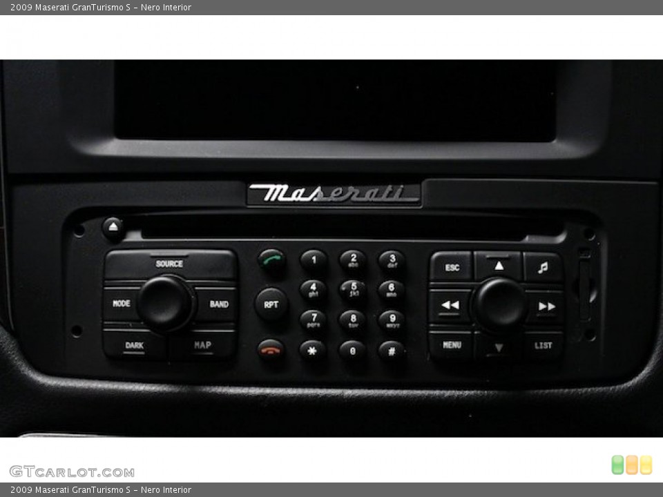 Nero Interior Controls for the 2009 Maserati GranTurismo S #84065509