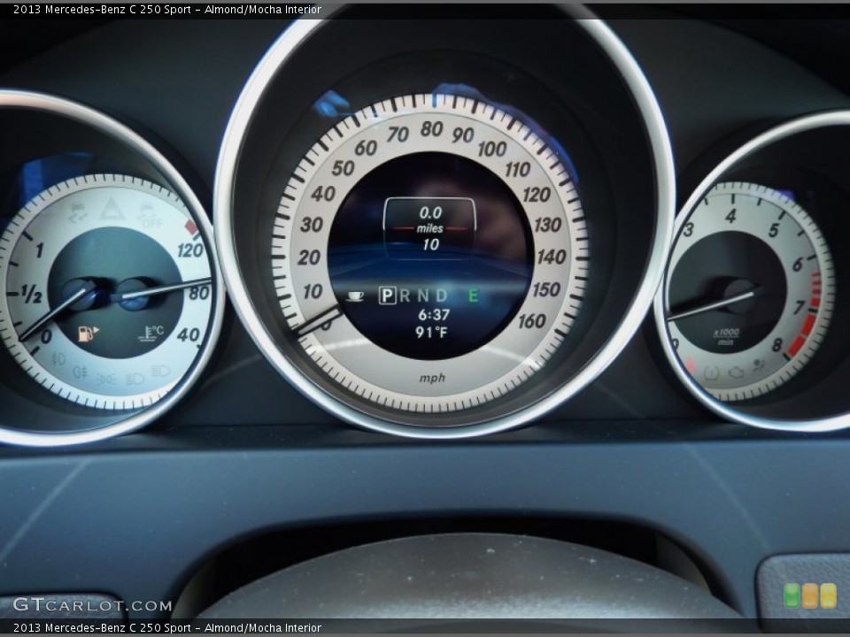 Almond/Mocha Interior Gauges for the 2013 Mercedes-Benz C 250 Sport #84065531