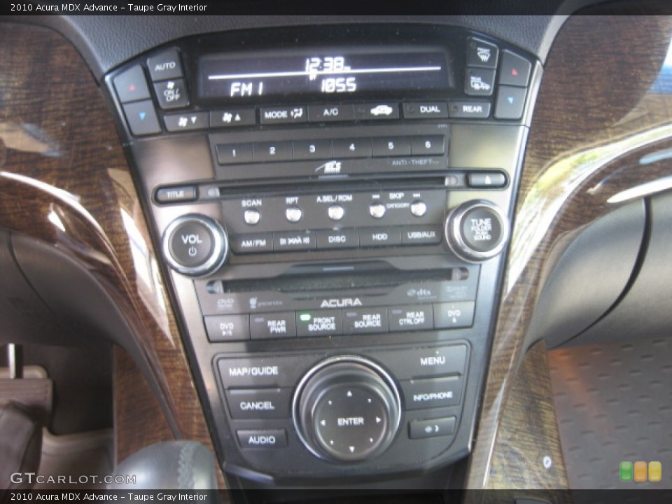 Taupe Gray Interior Controls for the 2010 Acura MDX Advance #84066332