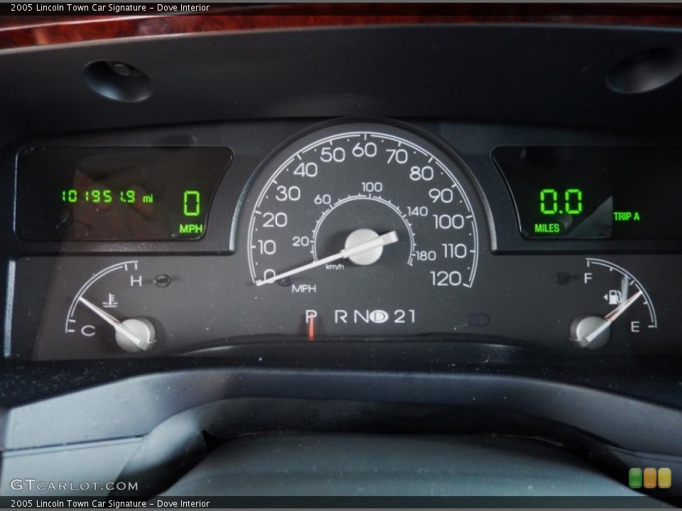 Dove Interior Gauges for the 2005 Lincoln Town Car Signature #84066911