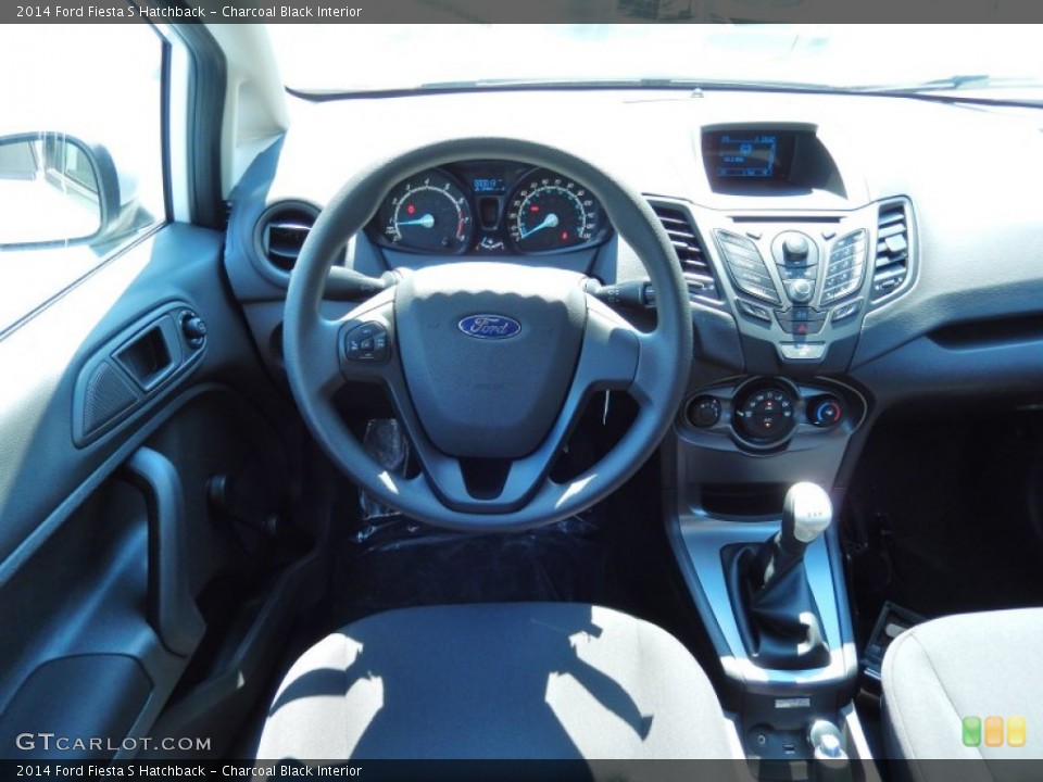 Charcoal Black Interior Dashboard for the 2014 Ford Fiesta S Hatchback #84069005