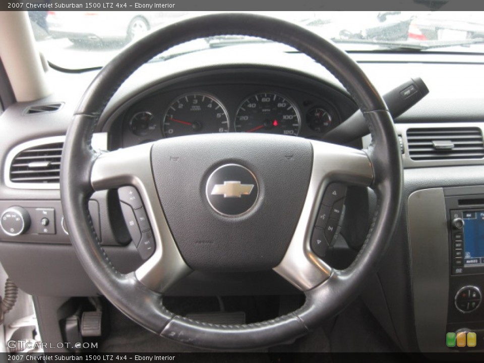 Ebony Interior Steering Wheel for the 2007 Chevrolet Suburban 1500 LTZ 4x4 #84069518