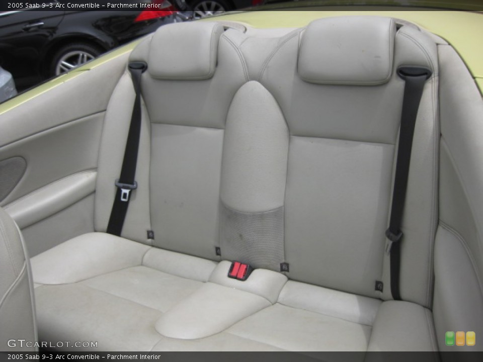 Parchment Interior Rear Seat for the 2005 Saab 9-3 Arc Convertible #84070304