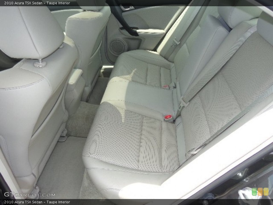 Taupe Interior Rear Seat for the 2010 Acura TSX Sedan #84070322
