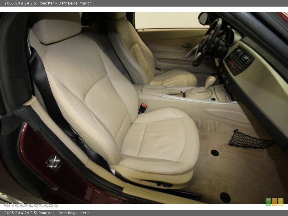 Dark Beige Interior Front Seat for the 2005 BMW Z4 2.5i Roadster #84072515