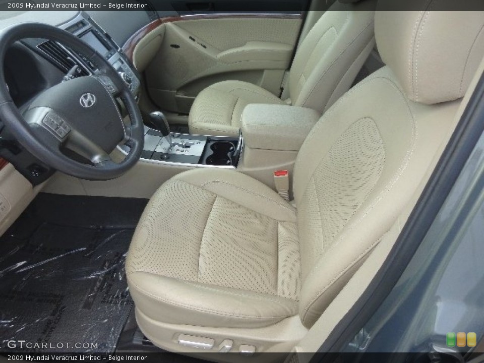 Beige Interior Front Seat for the 2009 Hyundai Veracruz Limited #84074405