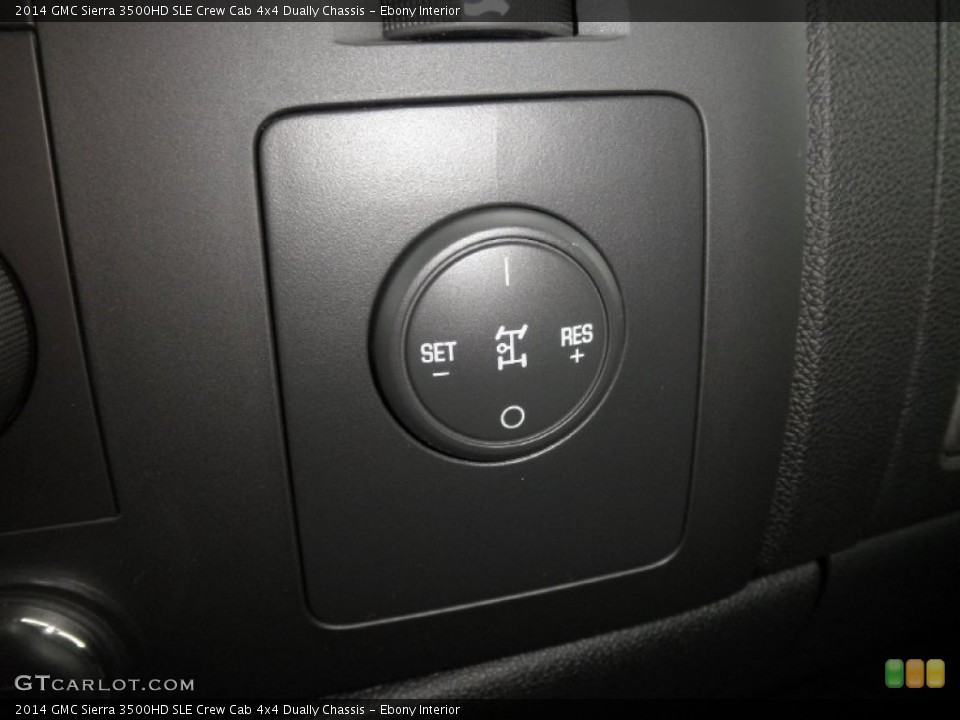 Ebony Interior Controls for the 2014 GMC Sierra 3500HD SLE Crew Cab 4x4 Dually Chassis #84075500