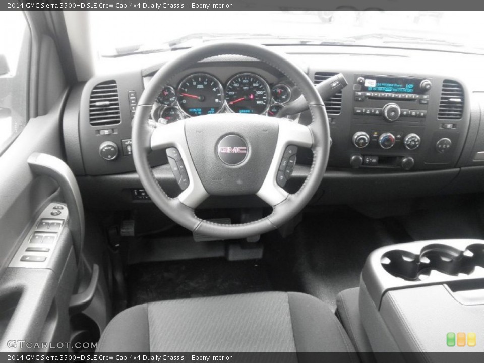Ebony Interior Dashboard for the 2014 GMC Sierra 3500HD SLE Crew Cab 4x4 Dually Chassis #84075524