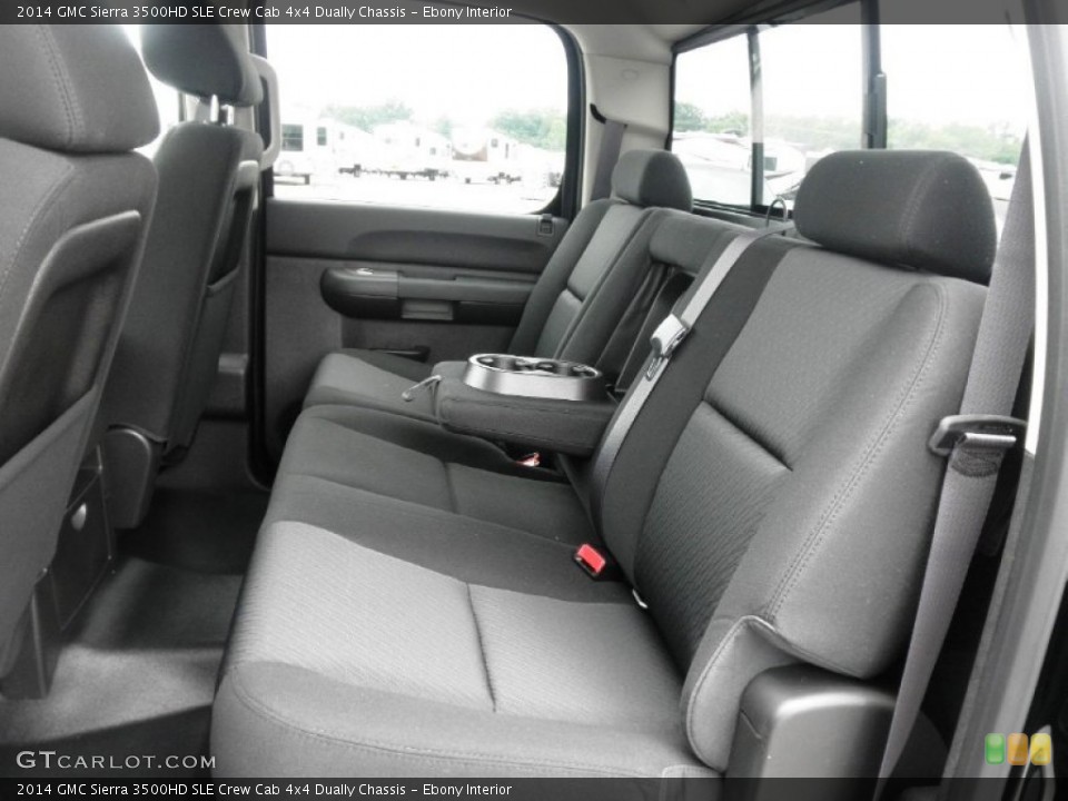 Ebony Interior Rear Seat for the 2014 GMC Sierra 3500HD SLE Crew Cab 4x4 Dually Chassis #84075545