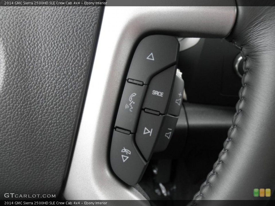 Ebony Interior Controls for the 2014 GMC Sierra 2500HD SLE Crew Cab 4x4 #84076085