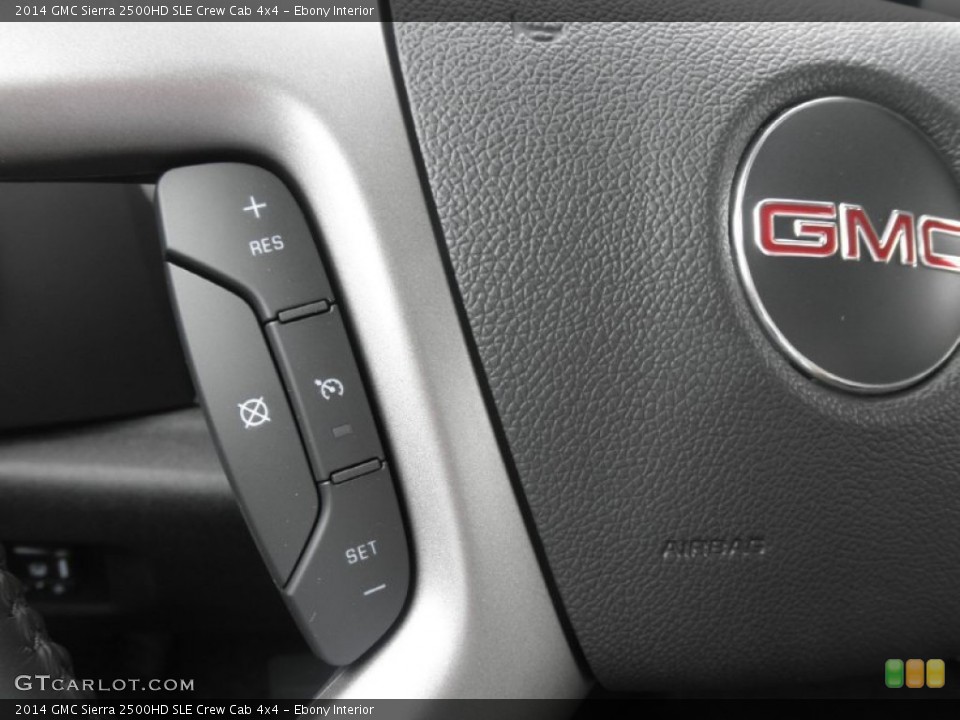 Ebony Interior Controls for the 2014 GMC Sierra 2500HD SLE Crew Cab 4x4 #84076112