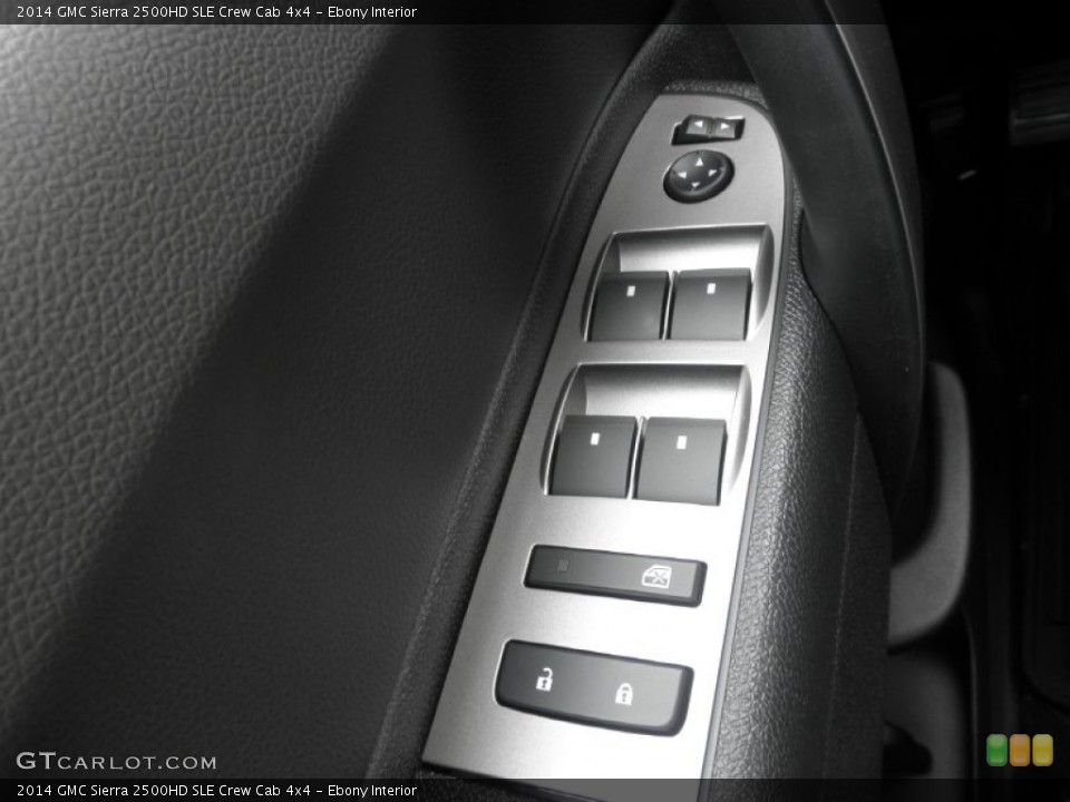 Ebony Interior Controls for the 2014 GMC Sierra 2500HD SLE Crew Cab 4x4 #84076163