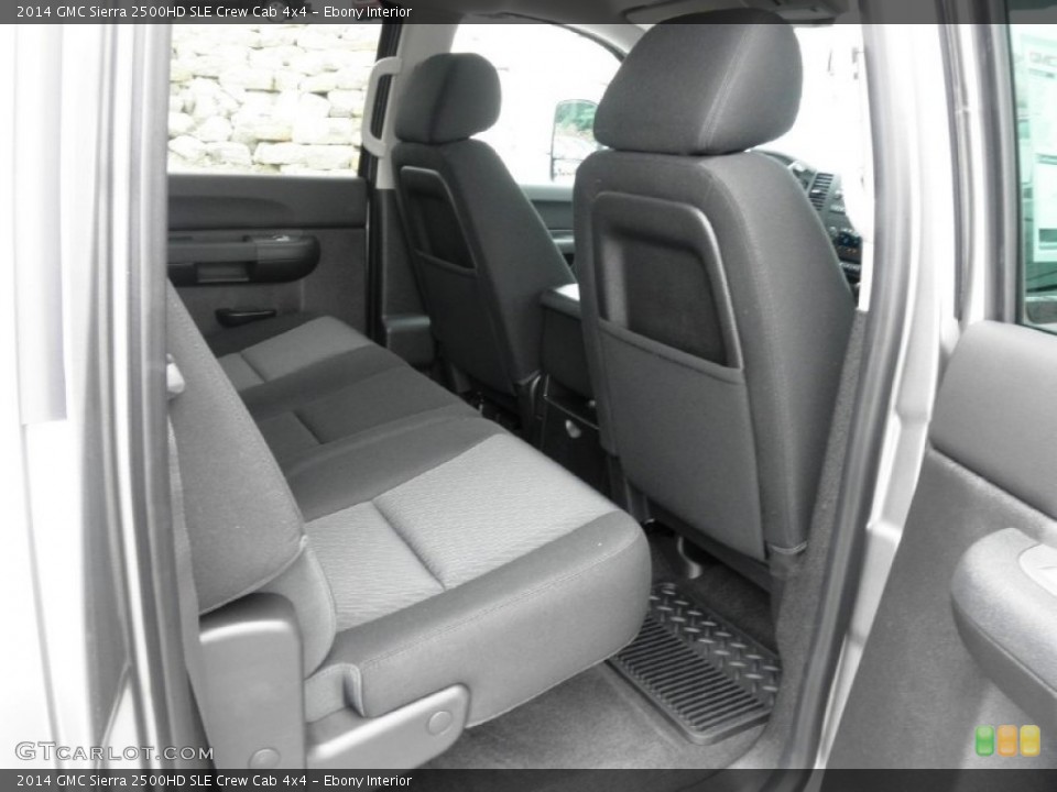 Ebony Interior Rear Seat for the 2014 GMC Sierra 2500HD SLE Crew Cab 4x4 #84076346