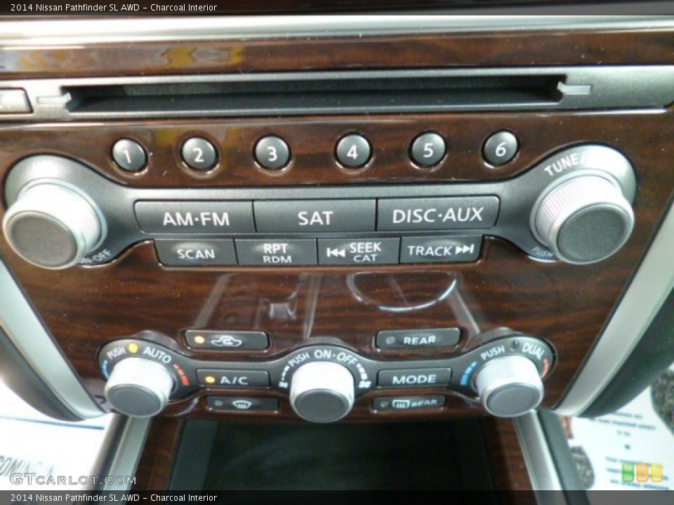 Charcoal Interior Controls for the 2014 Nissan Pathfinder SL AWD #84079016
