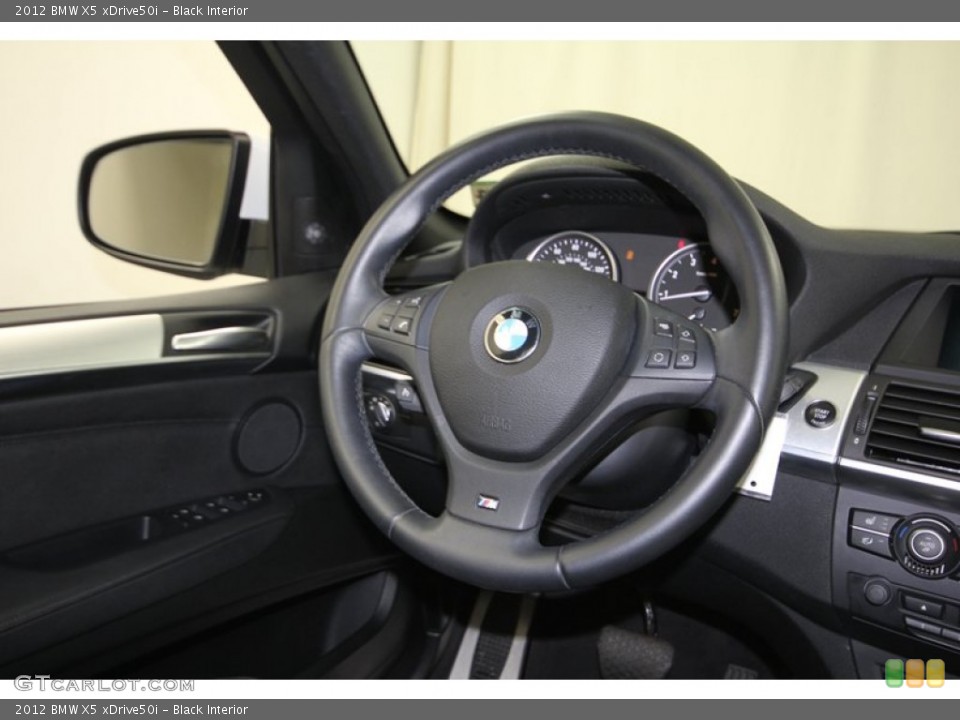 Black Interior Steering Wheel for the 2012 BMW X5 xDrive50i #84079760